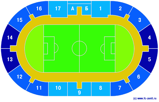 Схема стадион динамо ижевск